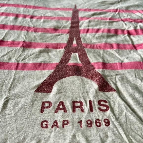 Gap Kids City Tee Paris (pink and off white/oatmeal) - Picture 2 of 5